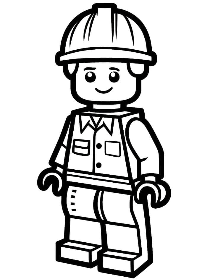 Lego Çıktı Resmi Boyama Sayfası