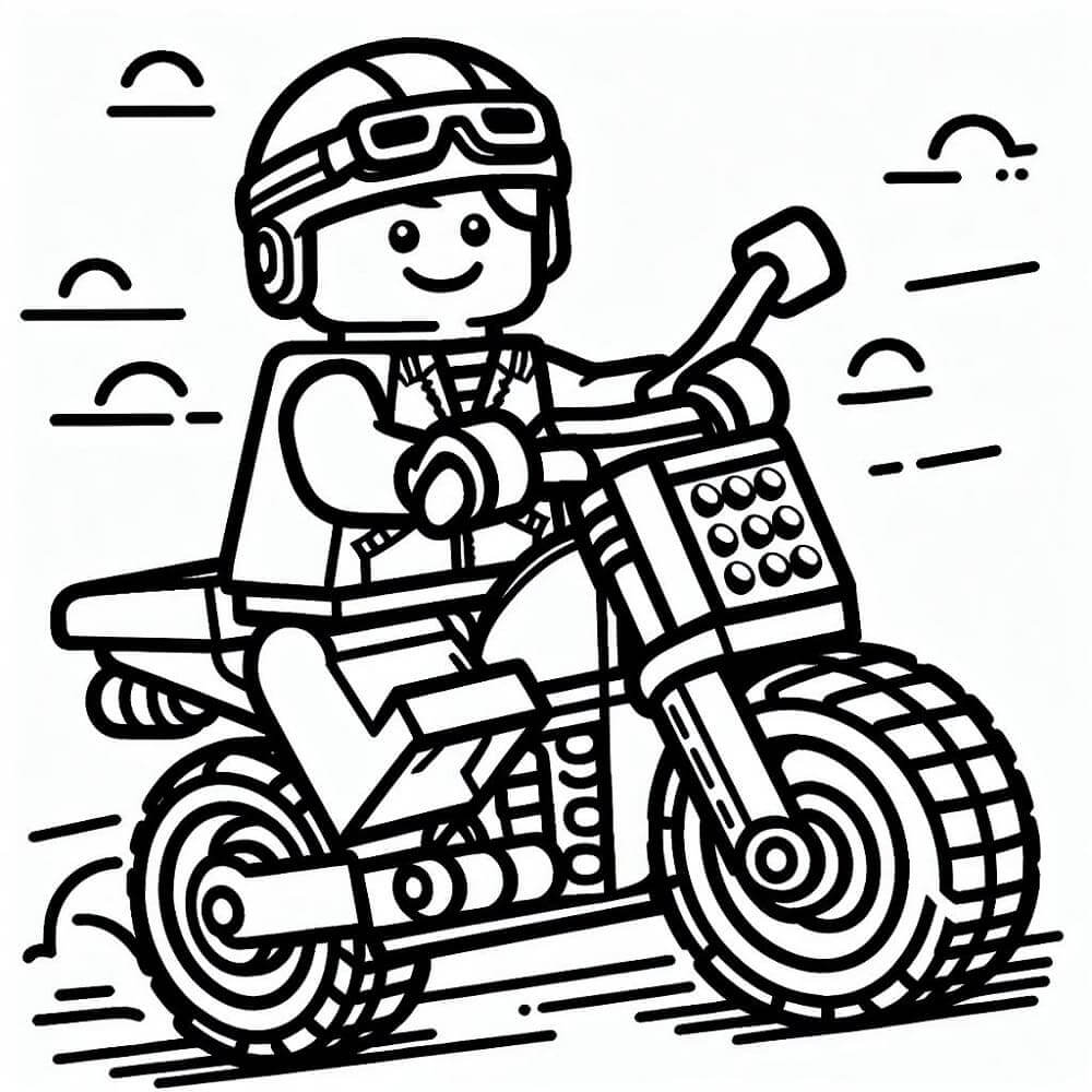 Lego Parasız Resim Boyama Sayfası