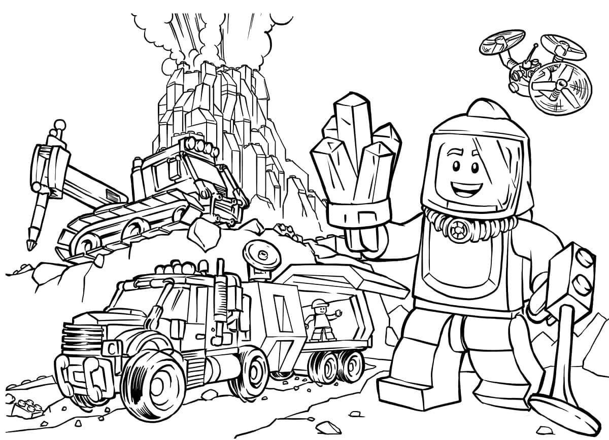 Lego Parasız Boyama Sayfası