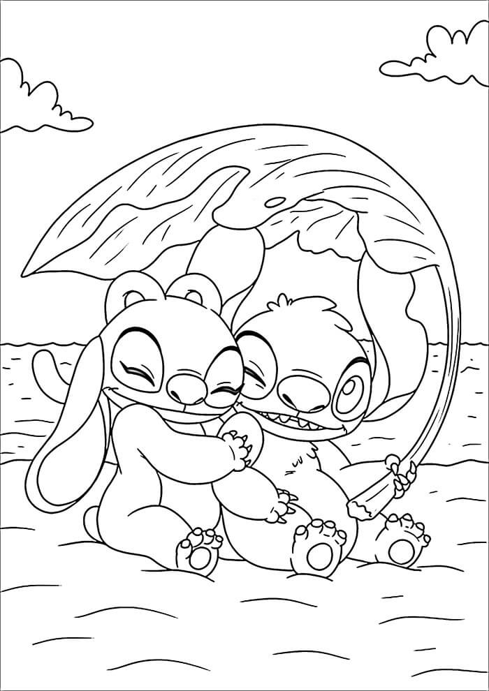 Lilo ve Stitch (10) Boyama Sayfası