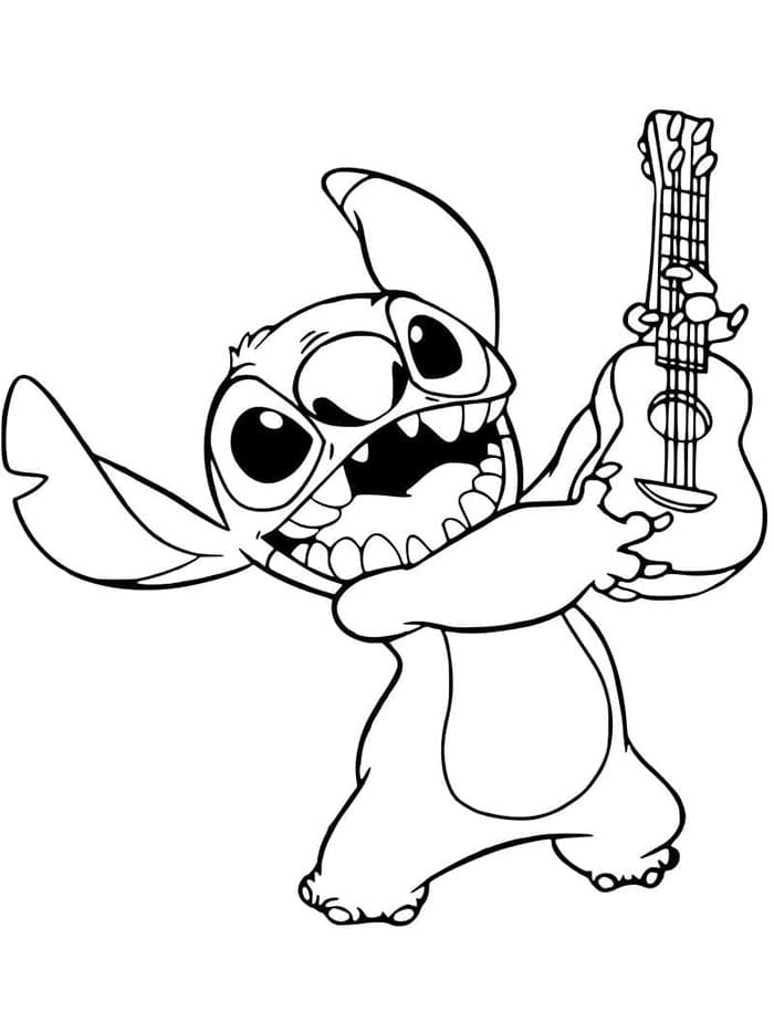 Lilo ve Stitch Disney Boyama Sayfası