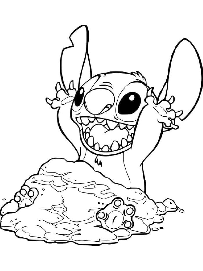 Lilo ve Stitch bedava Boyama Sayfası