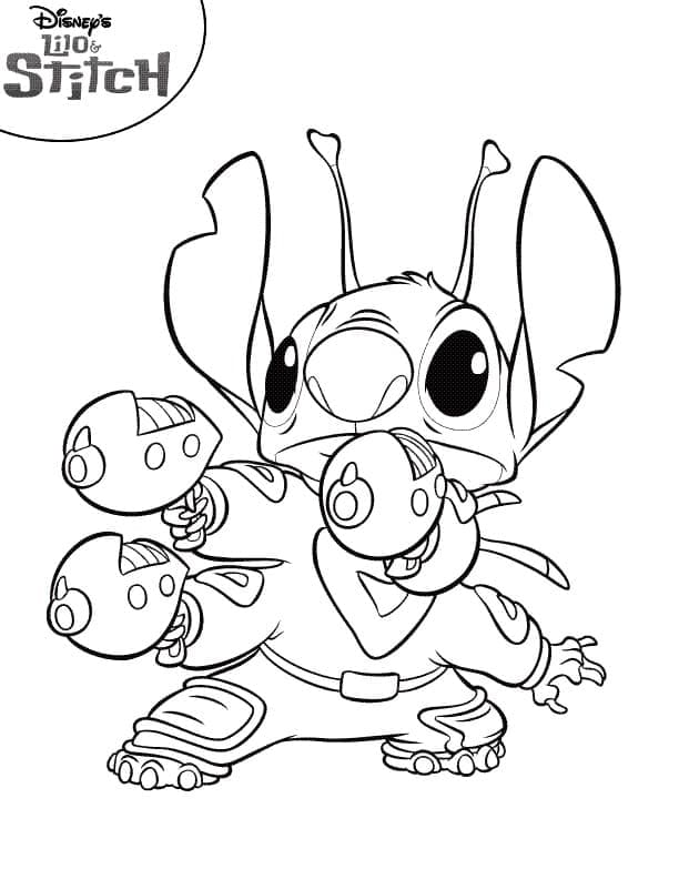 Lilo ve Stitch Boyama Sayfaları