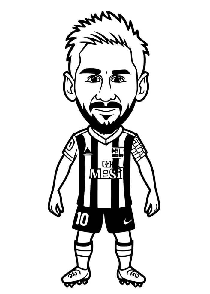 Lionel Messi Bedava Yazdır Boyama Sayfası