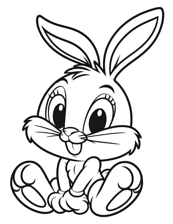Looney Tunes Bugs Bunny Boyama Sayfası
