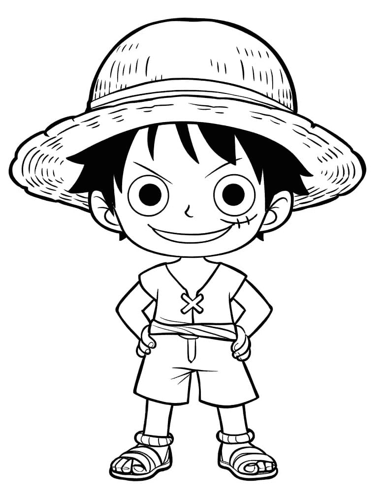 Luffy (18) Boyama Sayfası