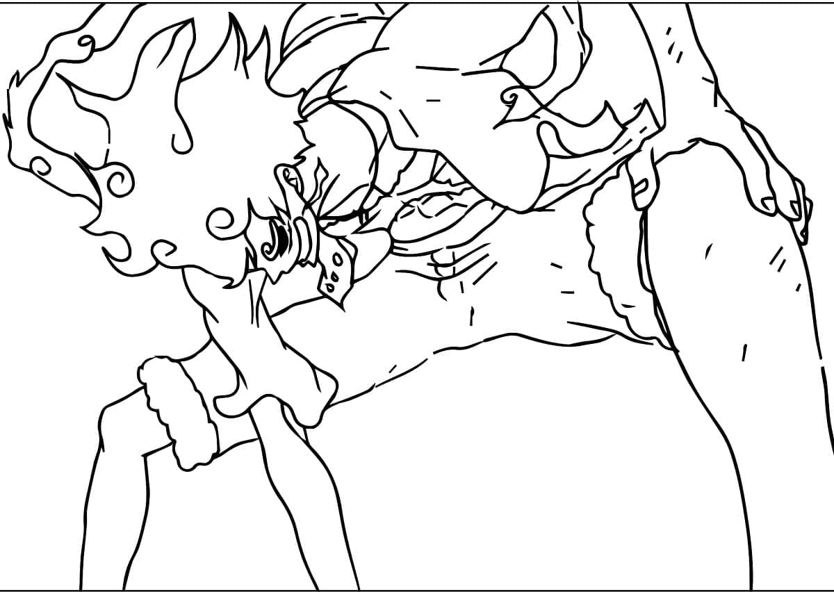 Luffy (6) Boyama Sayfası