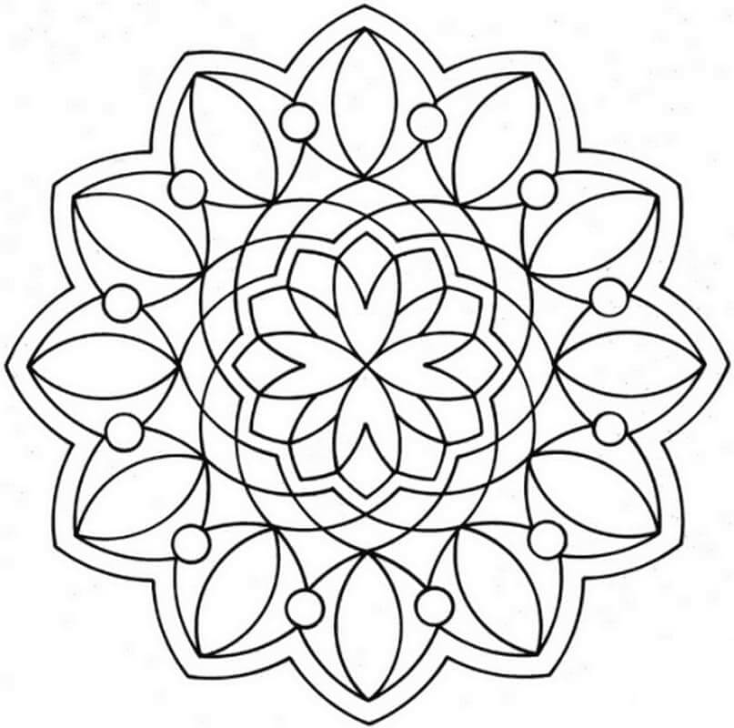 Mandala Boyama Sayfaları