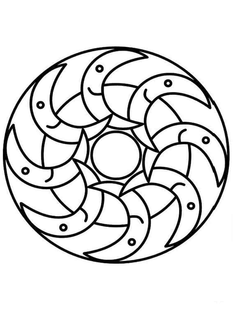 Mandala (8) Boyama Sayfası