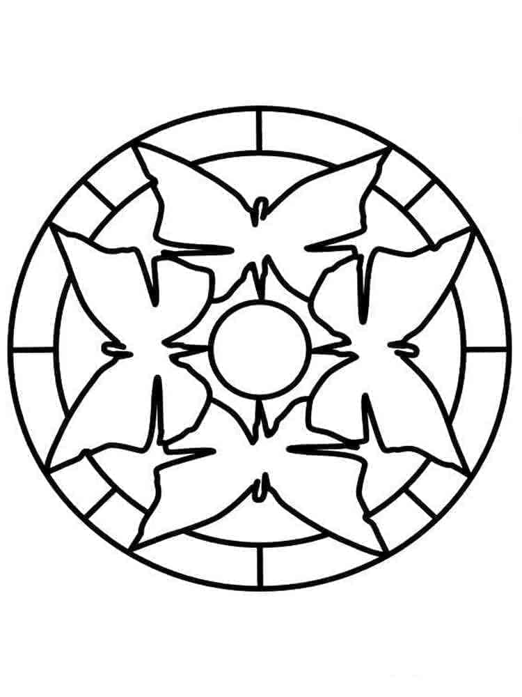 Mandala Yazdır Boyama Sayfası