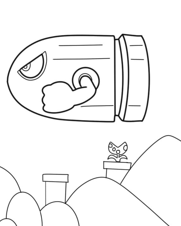 Mario Kart Oyun Boyama Sayfası