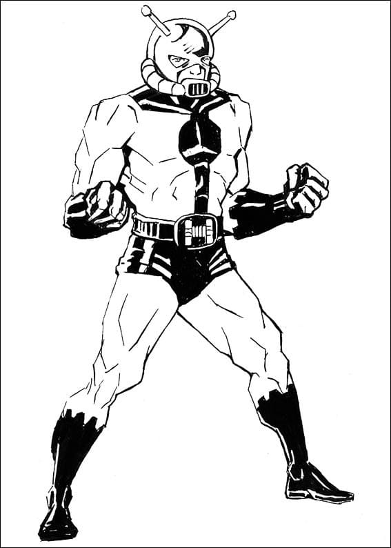 Marvel Karınca Adam Boyama Sayfası