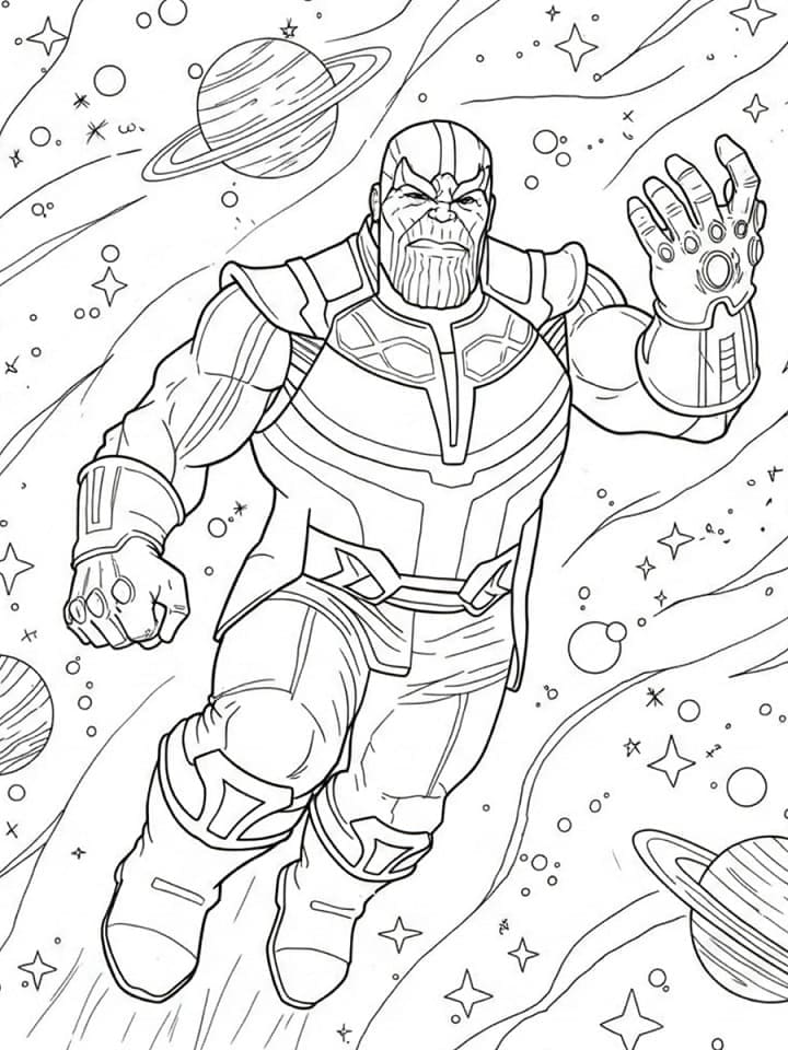 Marvel’den Thanos Boyama Sayfası