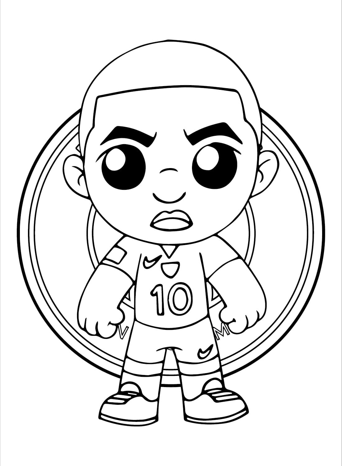 Mbappe (2) Boyama Sayfası