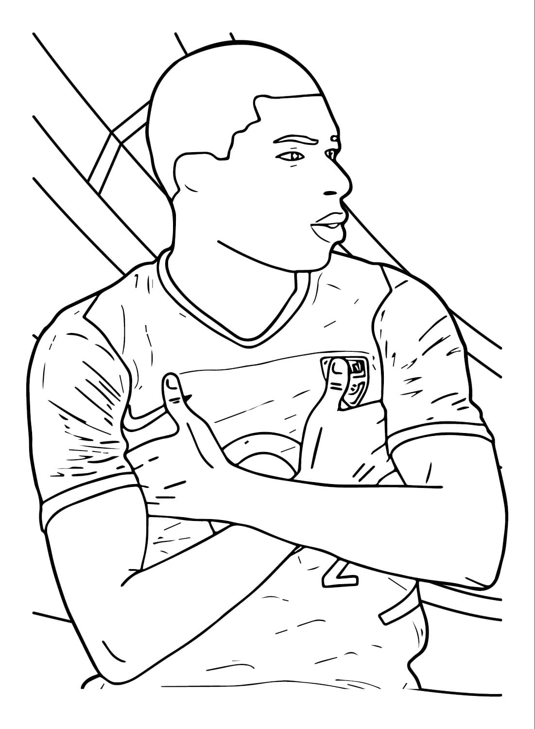 Mbappe Boyama Sayfası