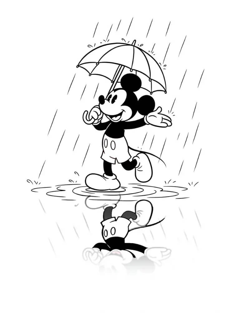 Mickey Mouse (11) Boyama Sayfası