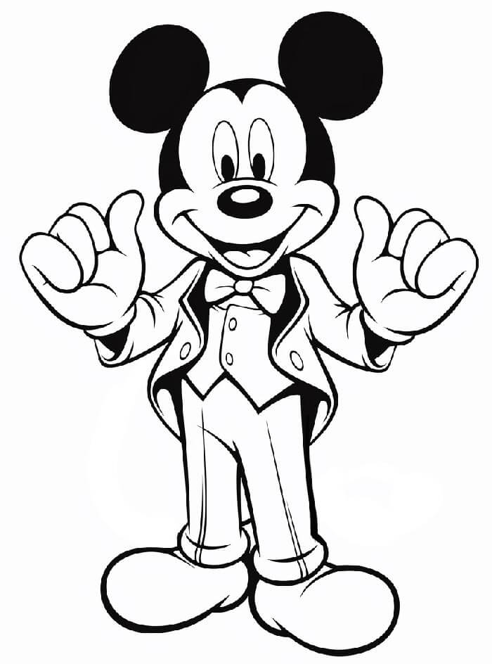 Mickey Mouse (2) Boyama Sayfası