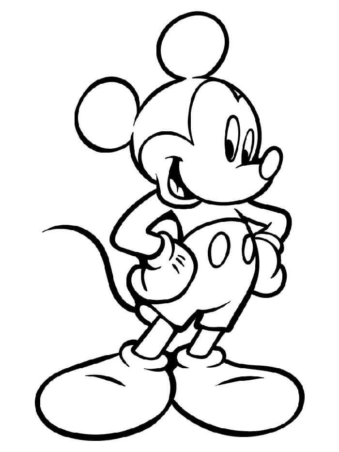 Mickey Mouse (3) Boyama Sayfası