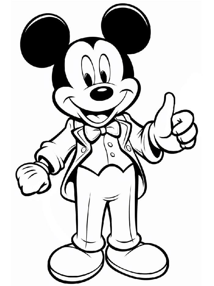 Mickey Mouse (4) Boyama Sayfası