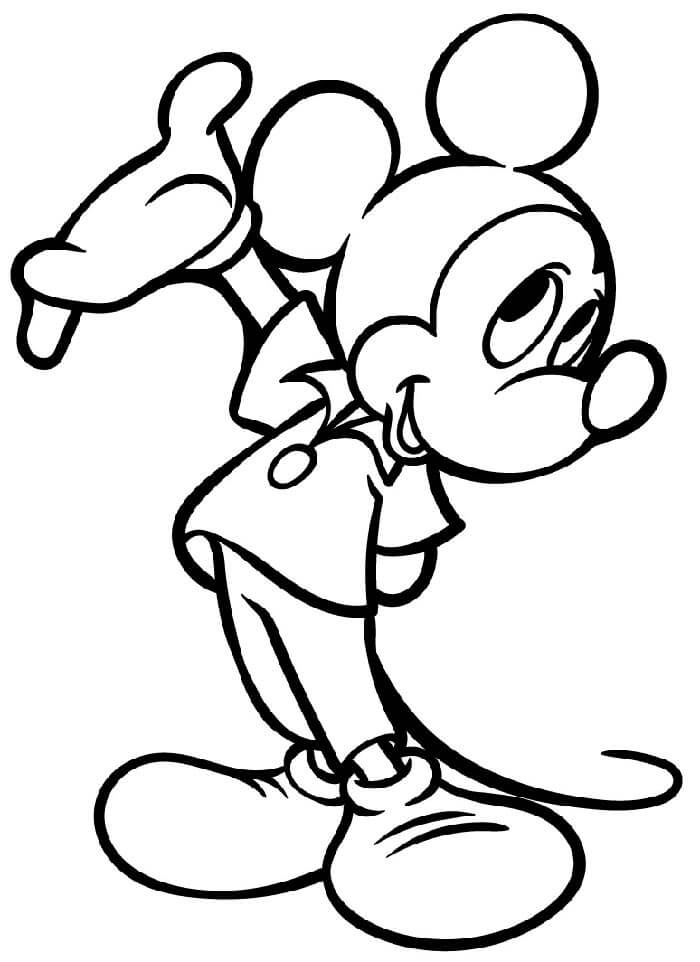 Mickey Mouse (5) Boyama Sayfası