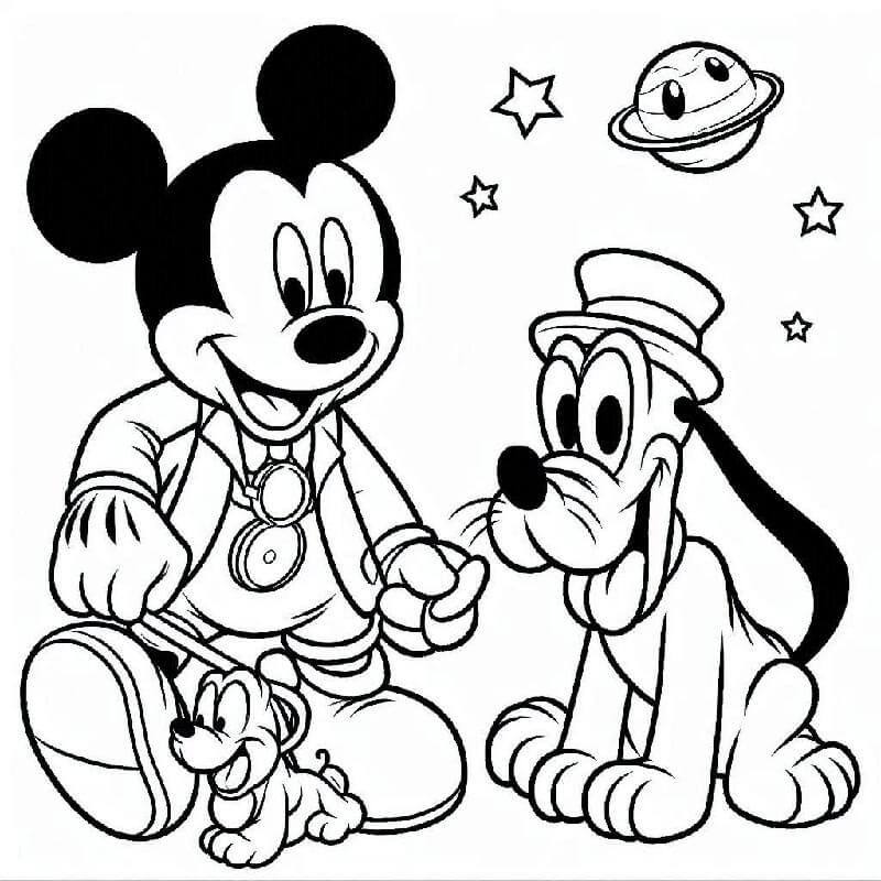 Mickey Mouse Disney Boyama Sayfası