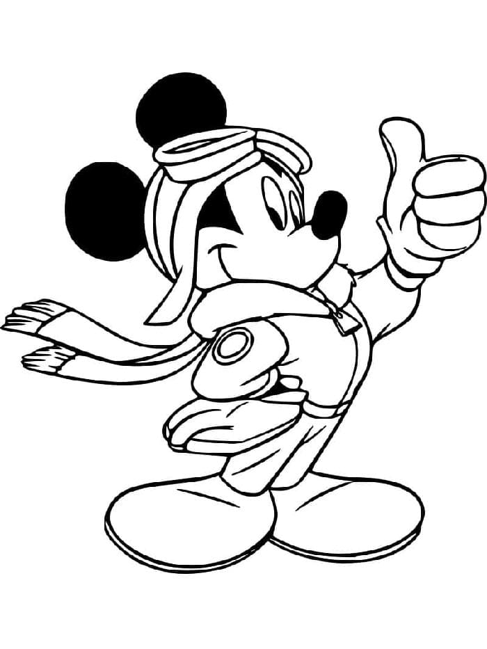 Mickey Mouse bedava Boyama Sayfası