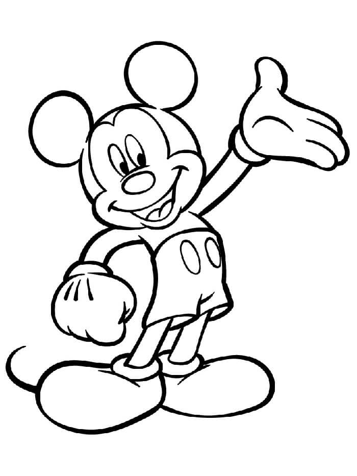 Mickey Mouse Boyama Sayfası