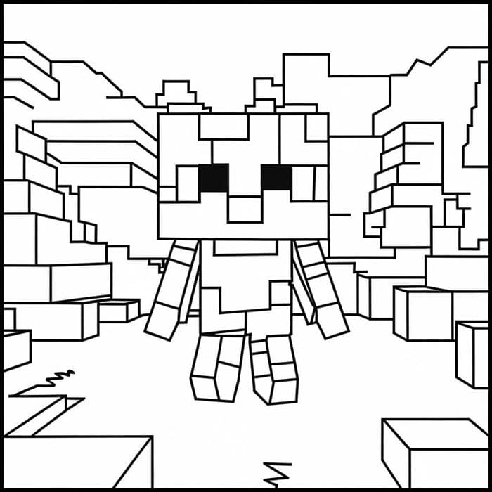 Minecraft (3) Boyama Sayfası