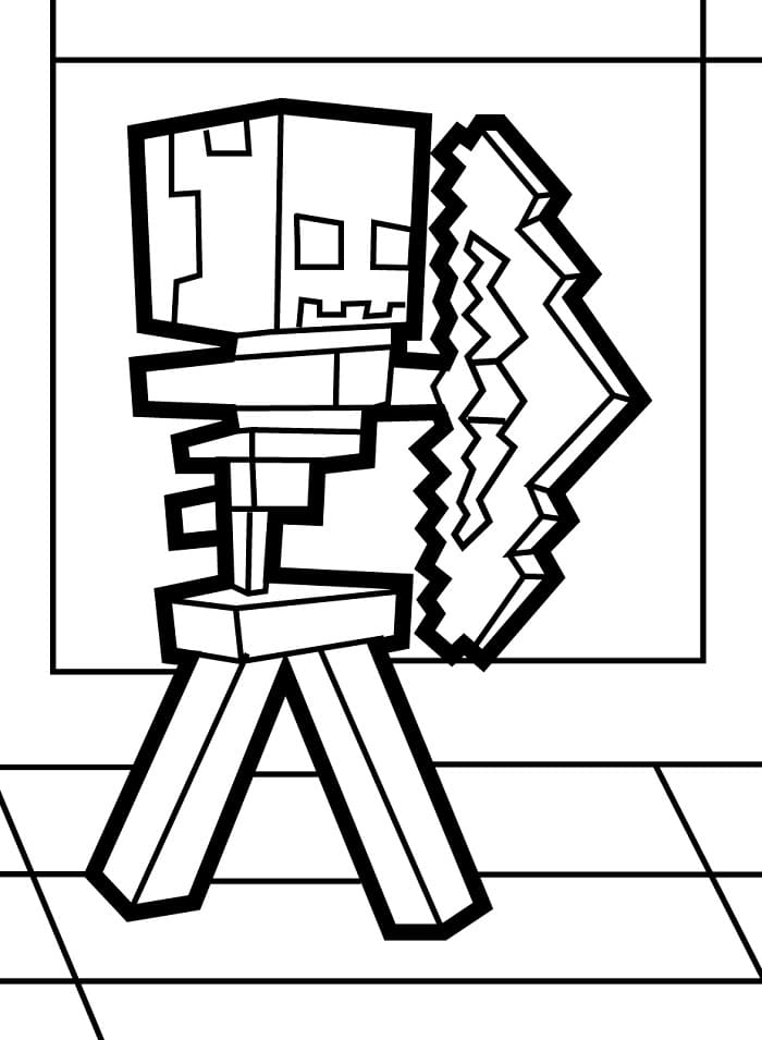 Minecraft Ücretsiz Görsel Boyama Sayfası