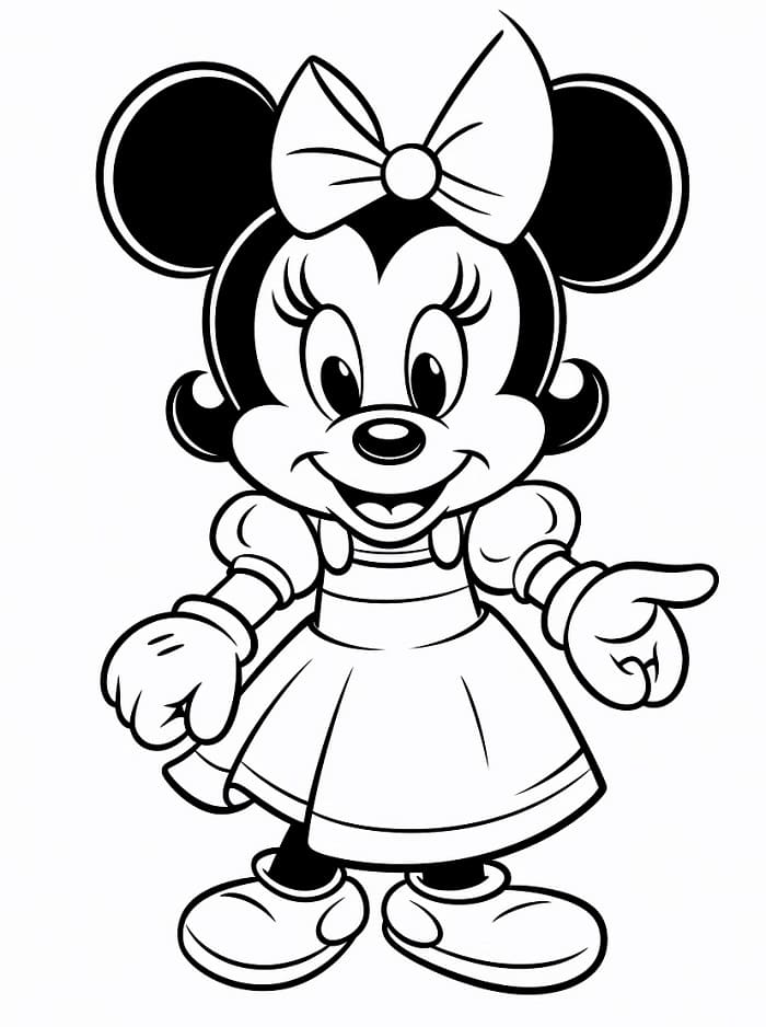 Minnie Mouse Disney Boyama Sayfası