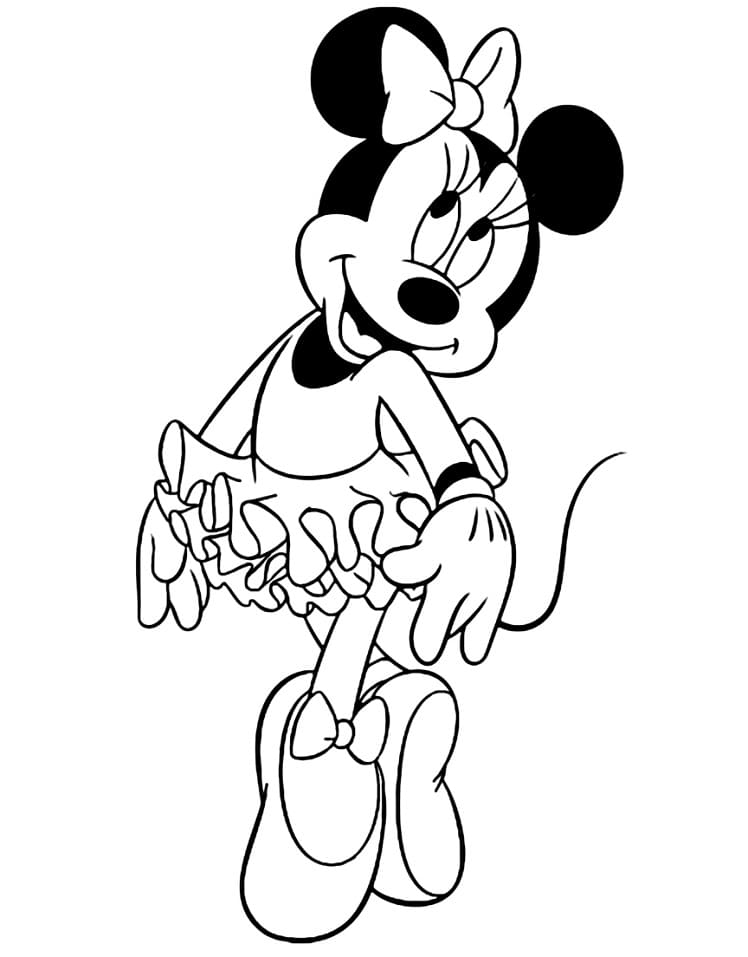 Minnie Yazdırma Boyama Sayfası