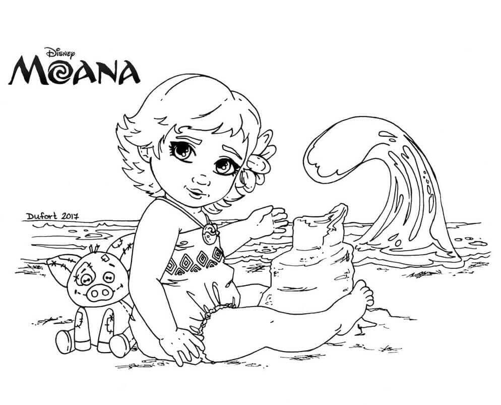 Moana Resmi Boyama Sayfası