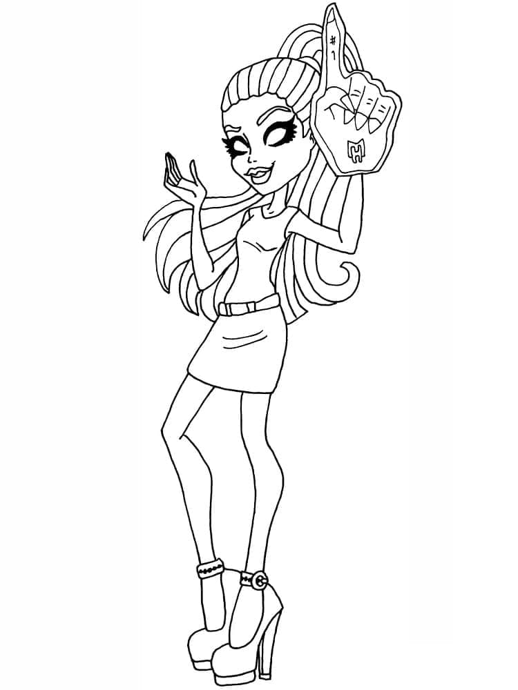 Monster High Bedava Yazdırma Sayfası Boyama Sayfası