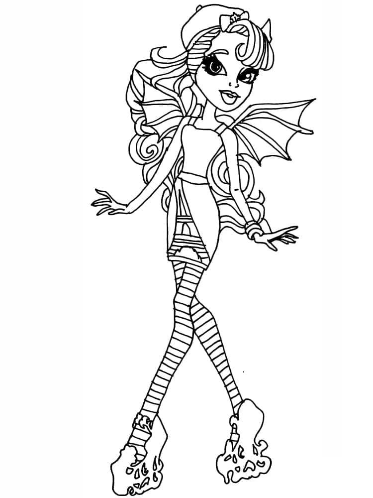 Monster High Çıktı Resmi Boyama Sayfası