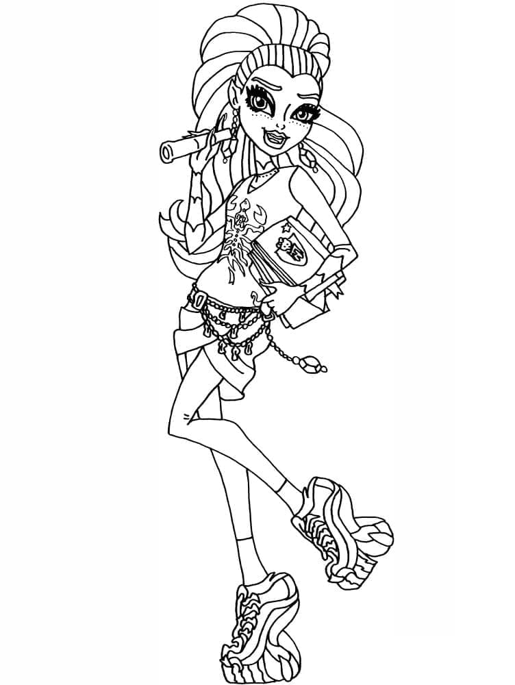 Monster High Fiyatsız Sunum Boyama Sayfası