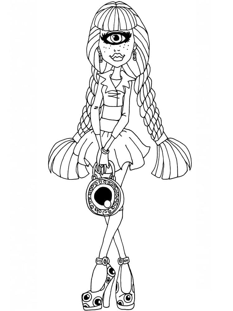 Monster High Ücret Yok Boyama Sayfası