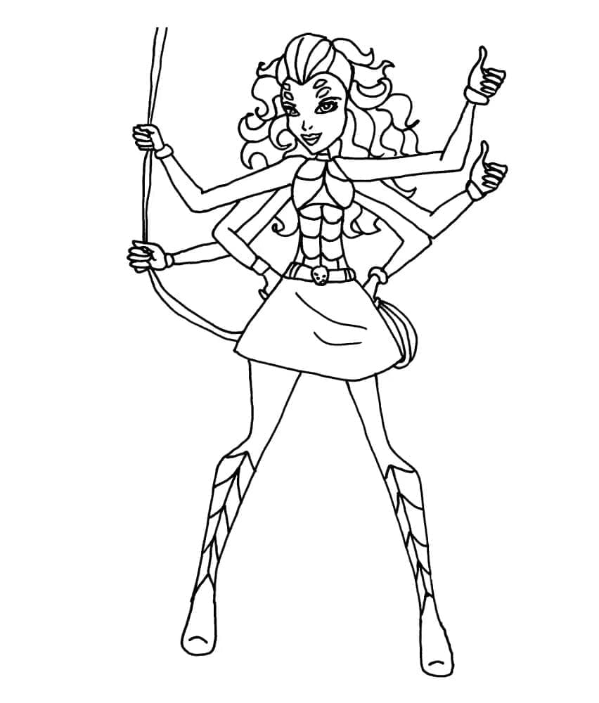 Monster High Ücretsiz Yazdırma Boyama Sayfası