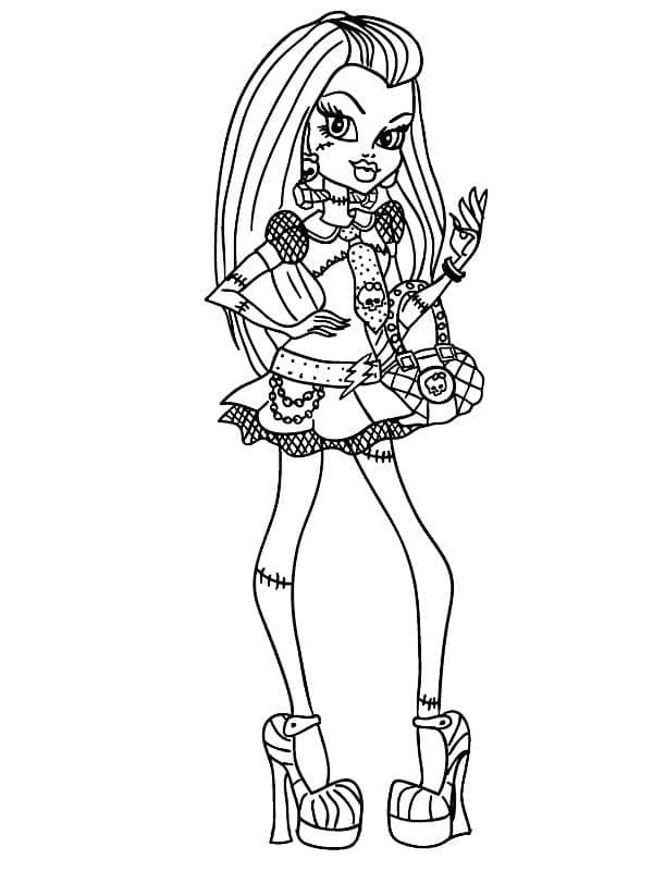Monster High Yazdırma Görseli Boyama Sayfası