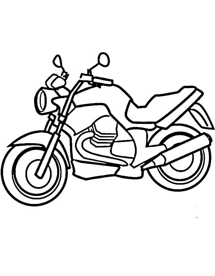 Motosiklet (2) Boyama Sayfası