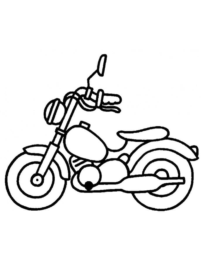 Motosiklet Bedelsiz Boyama Sayfası
