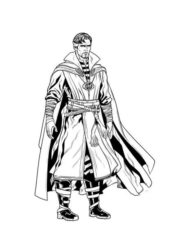 Muhteşem Doktor Strange Boyama Sayfası