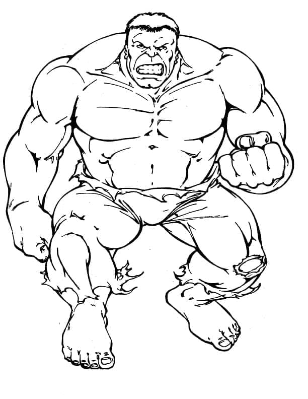 Muhteşem Hulk Boyama Sayfası
