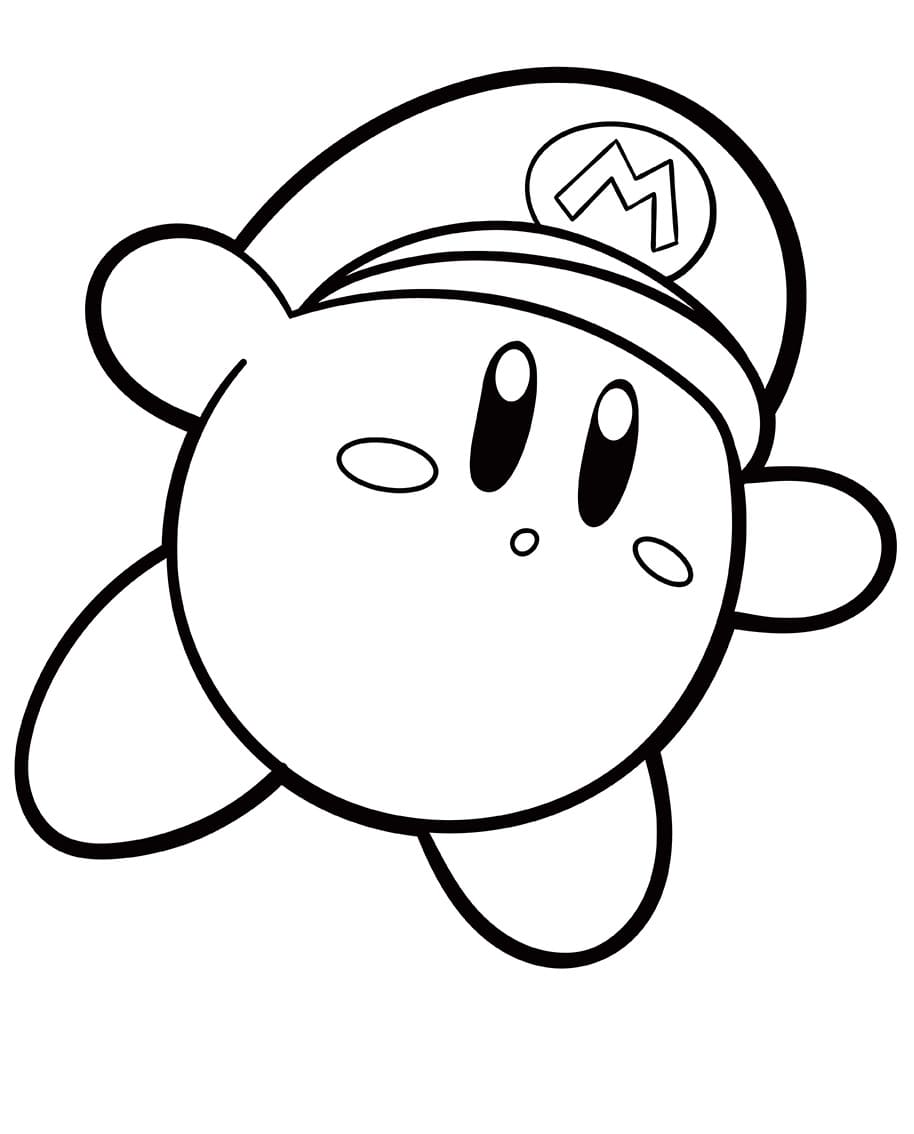 Muhteşem Kirby Boyama Sayfası