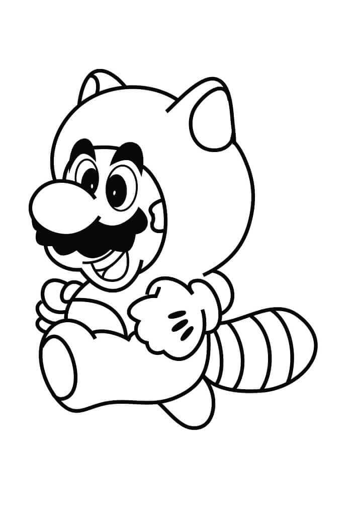 Muhteşem Mario Boyama Sayfası