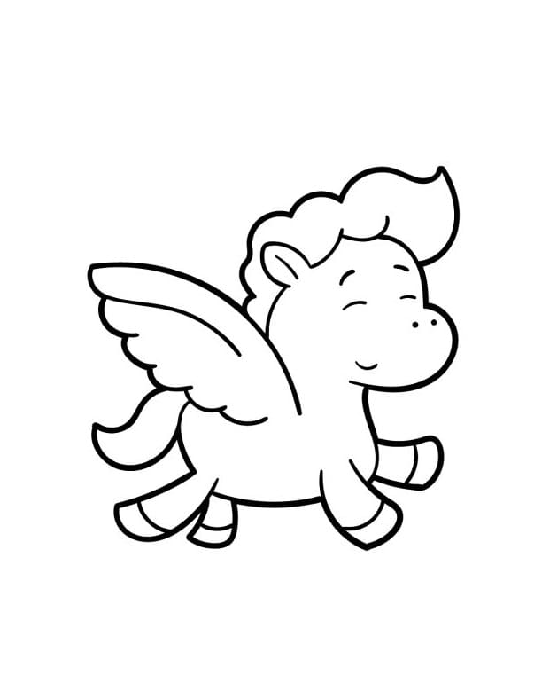 Muhteşem Pegasus Boyama Sayfası
