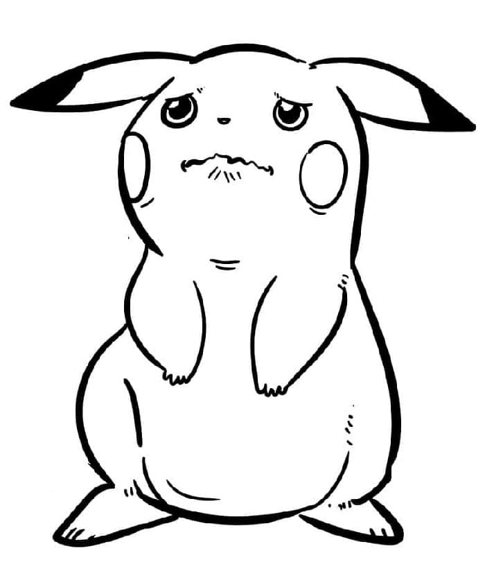 Muhteşem Pikachu Boyama Sayfası