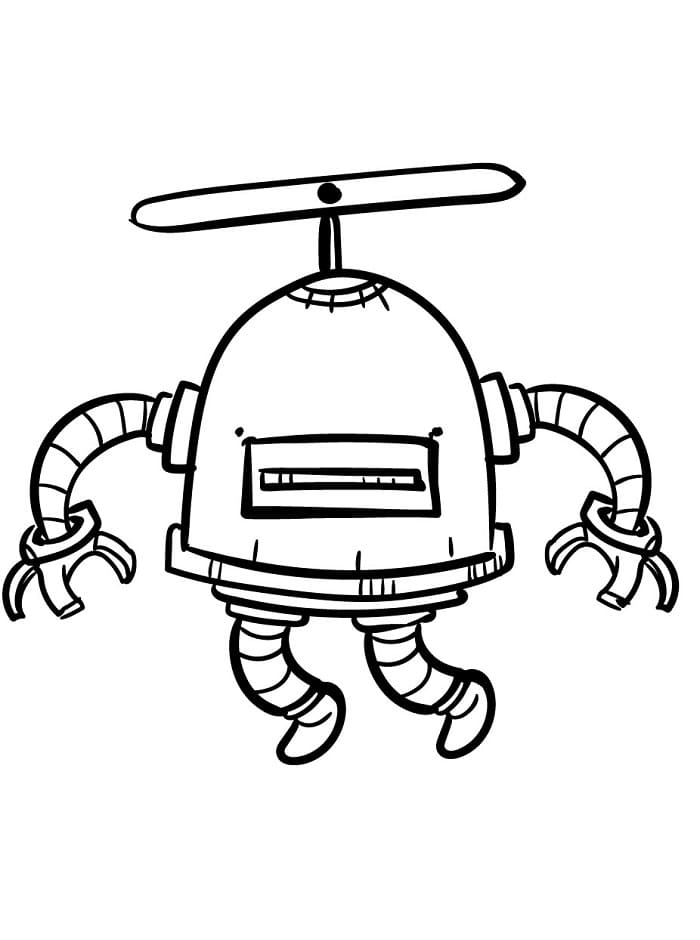 Muhteşem Robot Boyama Sayfası