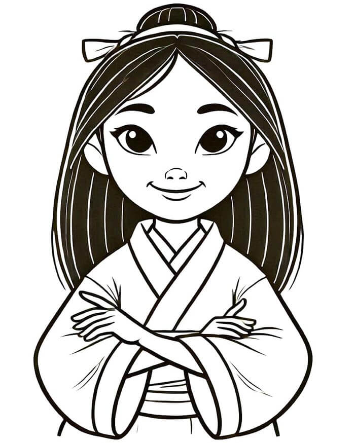 Mulan (8) Boyama Sayfası