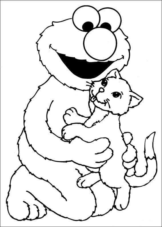 Mutlu Elmo Boyama Sayfası