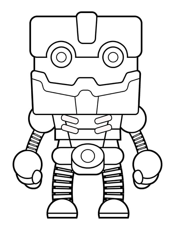 Mutlu Robot Boyama Sayfası